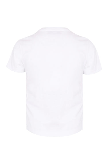 Boys White Pixellated Zigzag Graphic T-Shirt