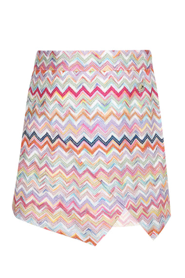 Girl Zigzag Pattern Multicolor Skirt
