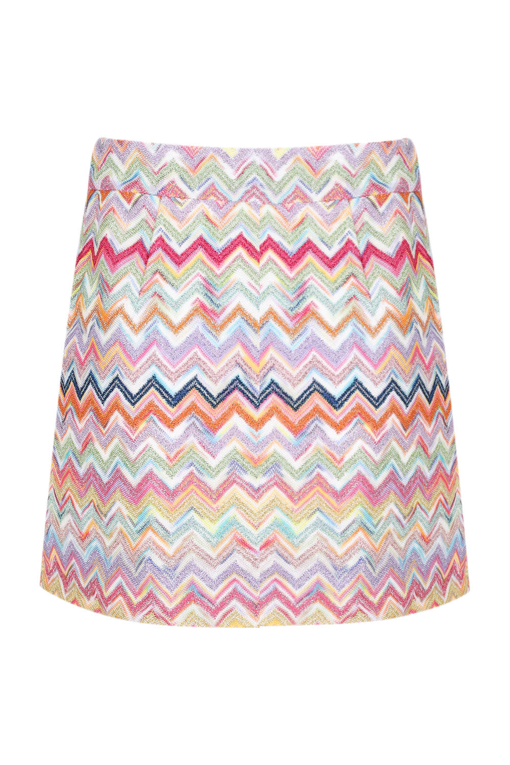 Load image into Gallery viewer, Girl Zigzag Pattern Multicolor Skirt
