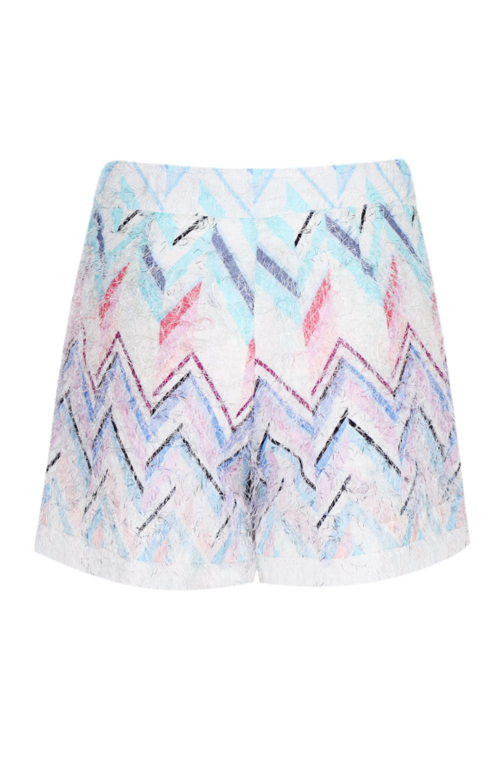 Load image into Gallery viewer, Girls Blue Zigzag Pattern Shorts
