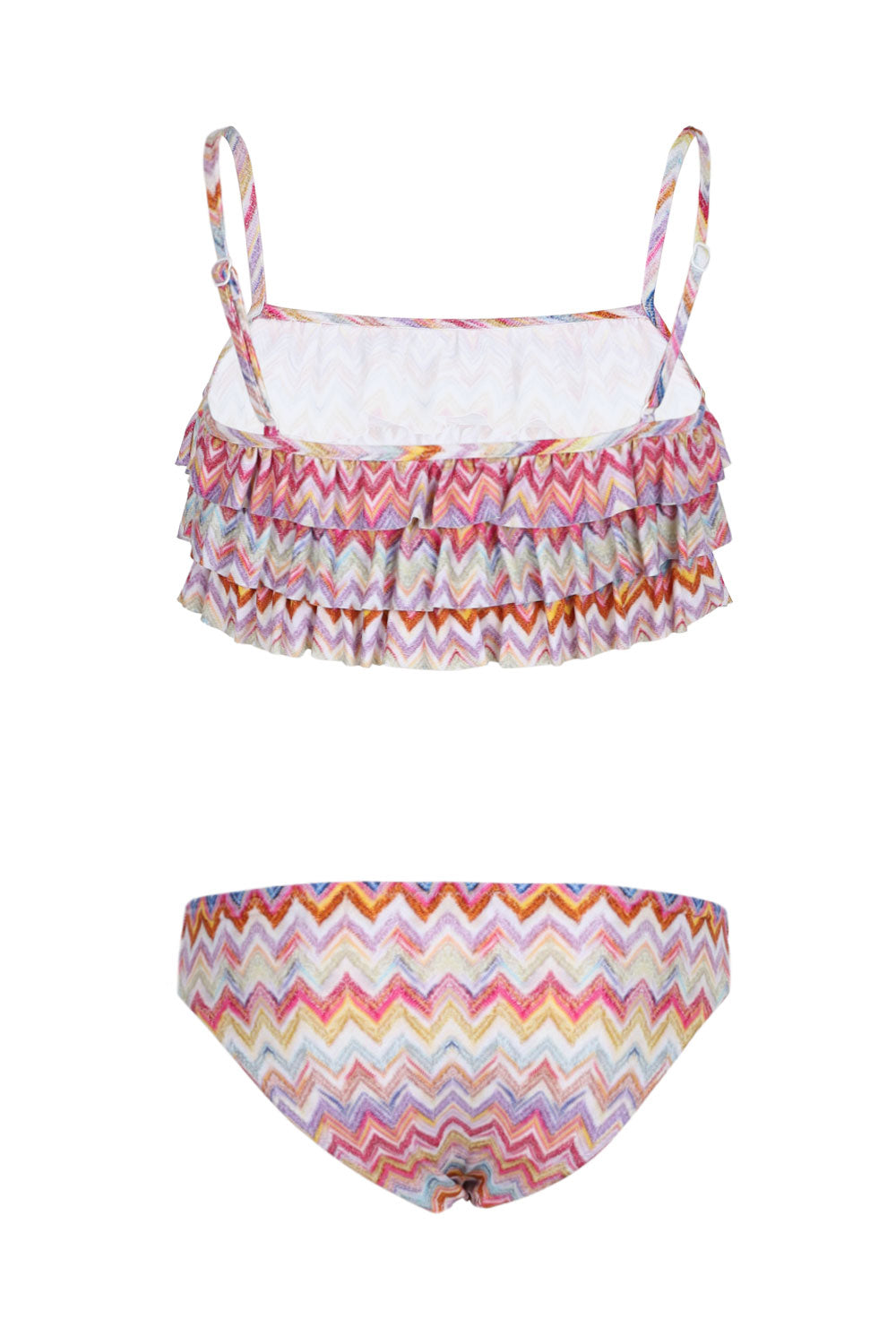 Load image into Gallery viewer, Girls Colourful Zigzag Bikini
