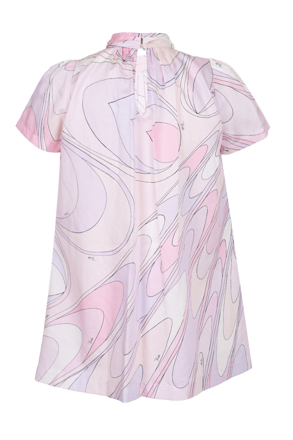 Load image into Gallery viewer, Girls High Neck Woven Dress Lilla Rosa
