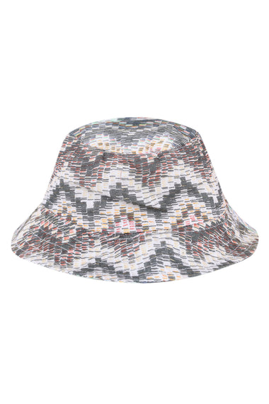 Kids Grey Pattern Bucket Hat