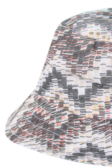 Kids Grey Pattern Bucket Hat