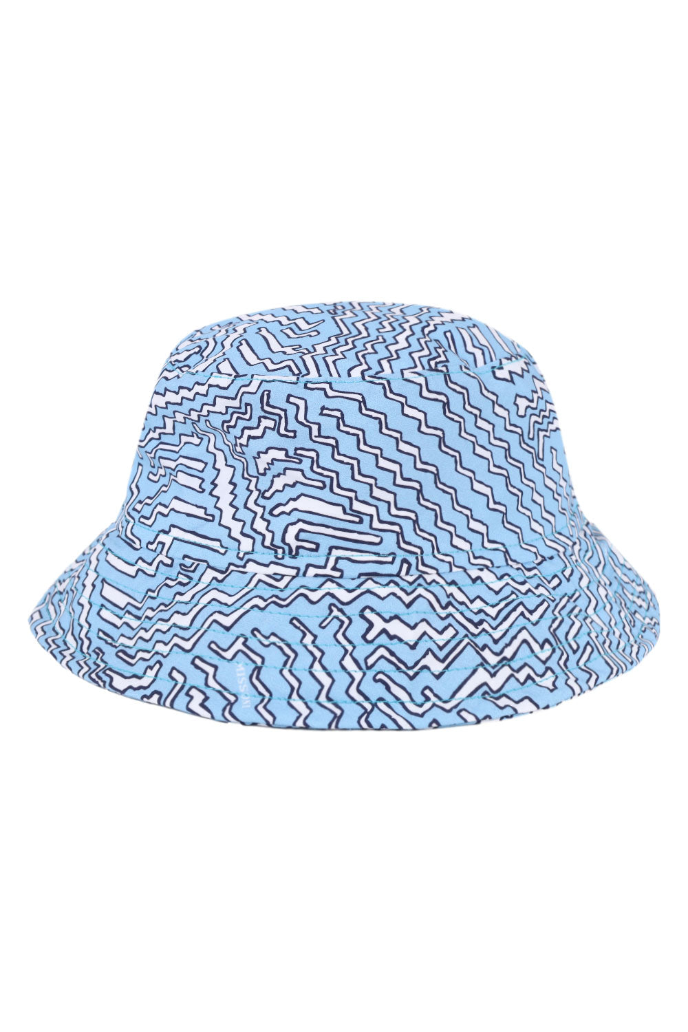 Load image into Gallery viewer, Kids Light Blue Pattern Bucket Hat
