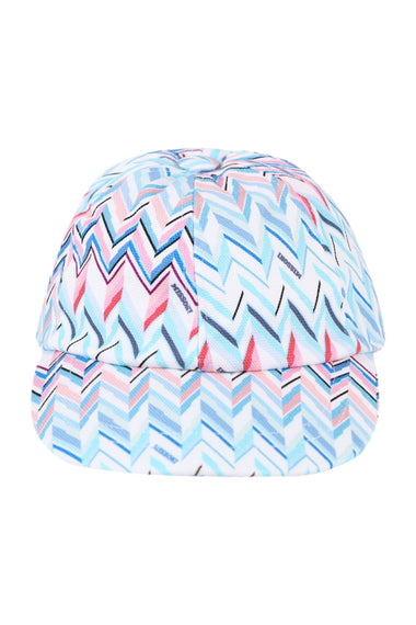Kids Zigzag Print Blue with Pink Hat