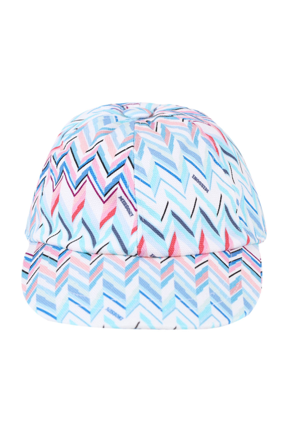 Load image into Gallery viewer, Kids Zigzag Print Blue with Pink Hat

