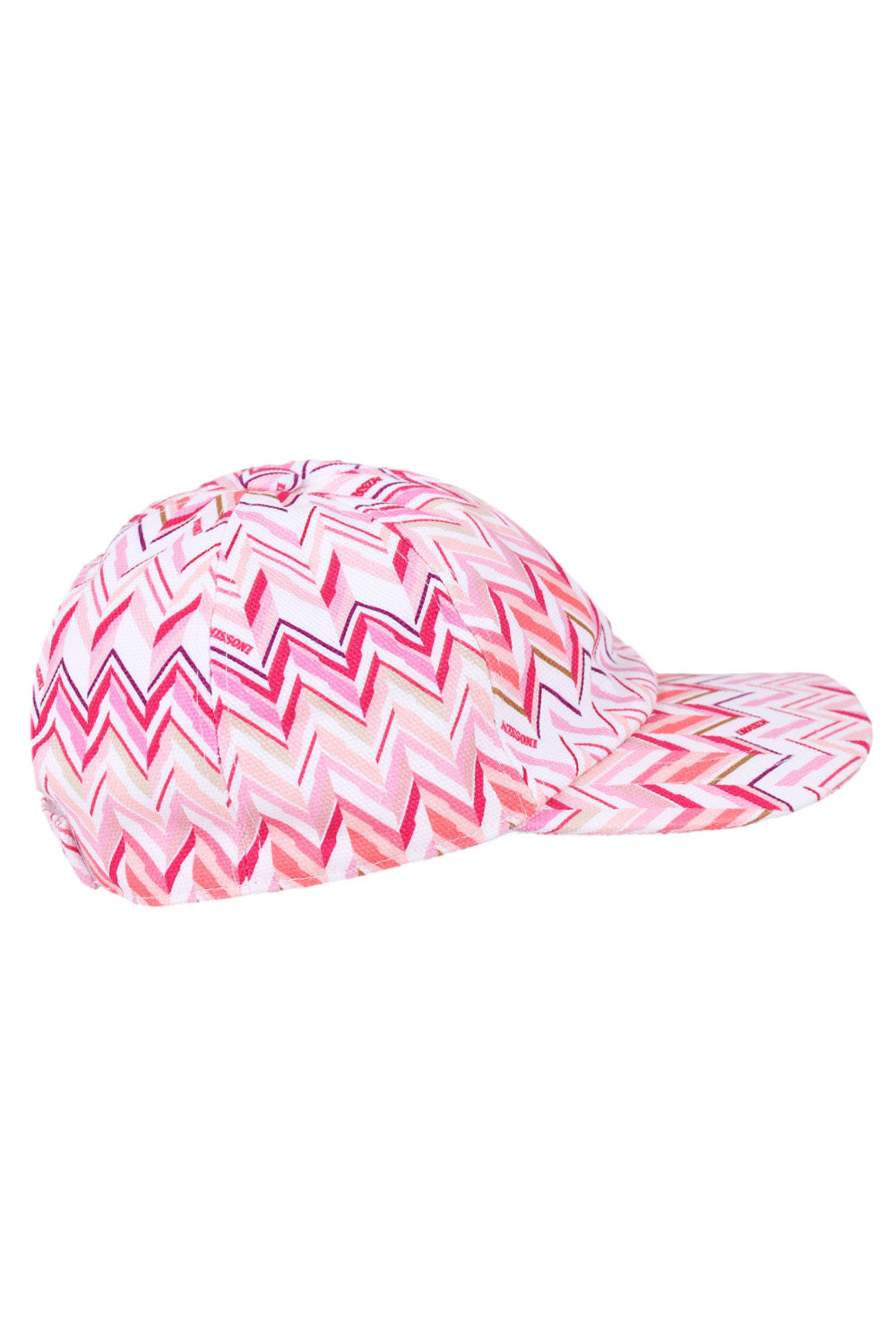 Load image into Gallery viewer, Kids Zigzag Print Ivory with Fuchsia Hat
