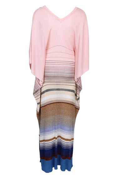 Knitted Cover Up Blue Beige