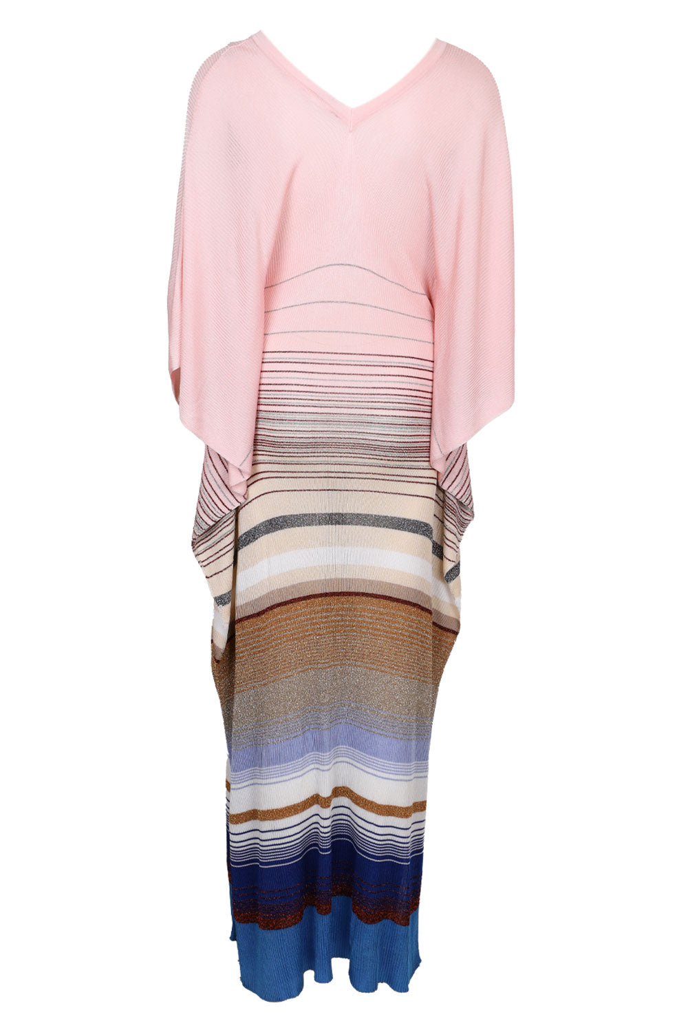 Load image into Gallery viewer, Knitted Cover Up Blue Beige
