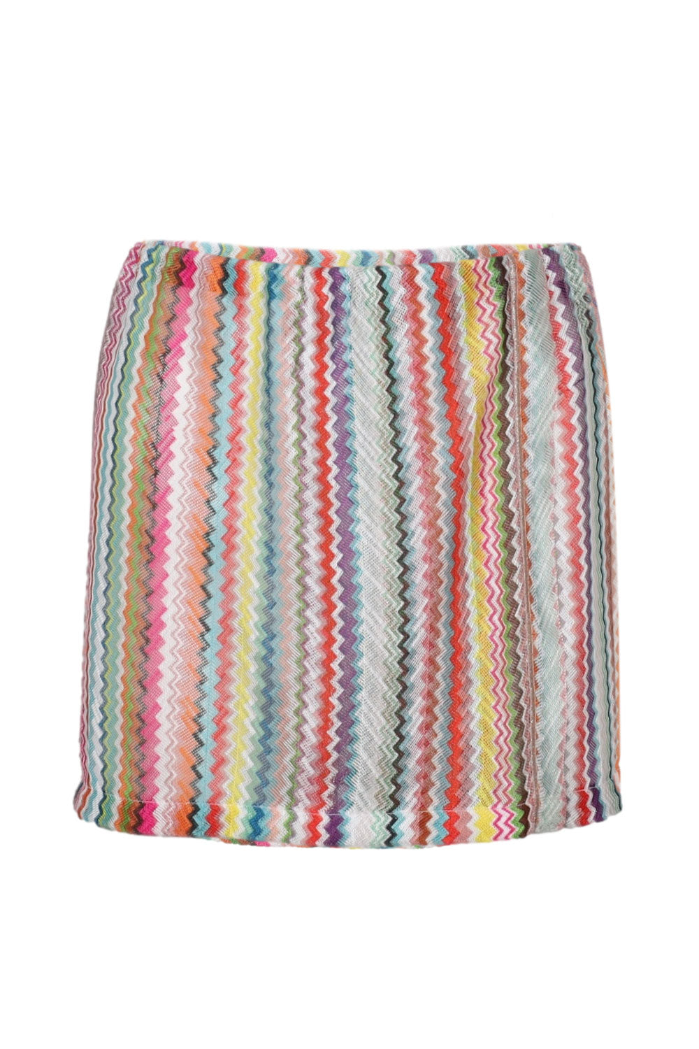 Load image into Gallery viewer, Mini Skirt in Printed Zigzag Tulle
