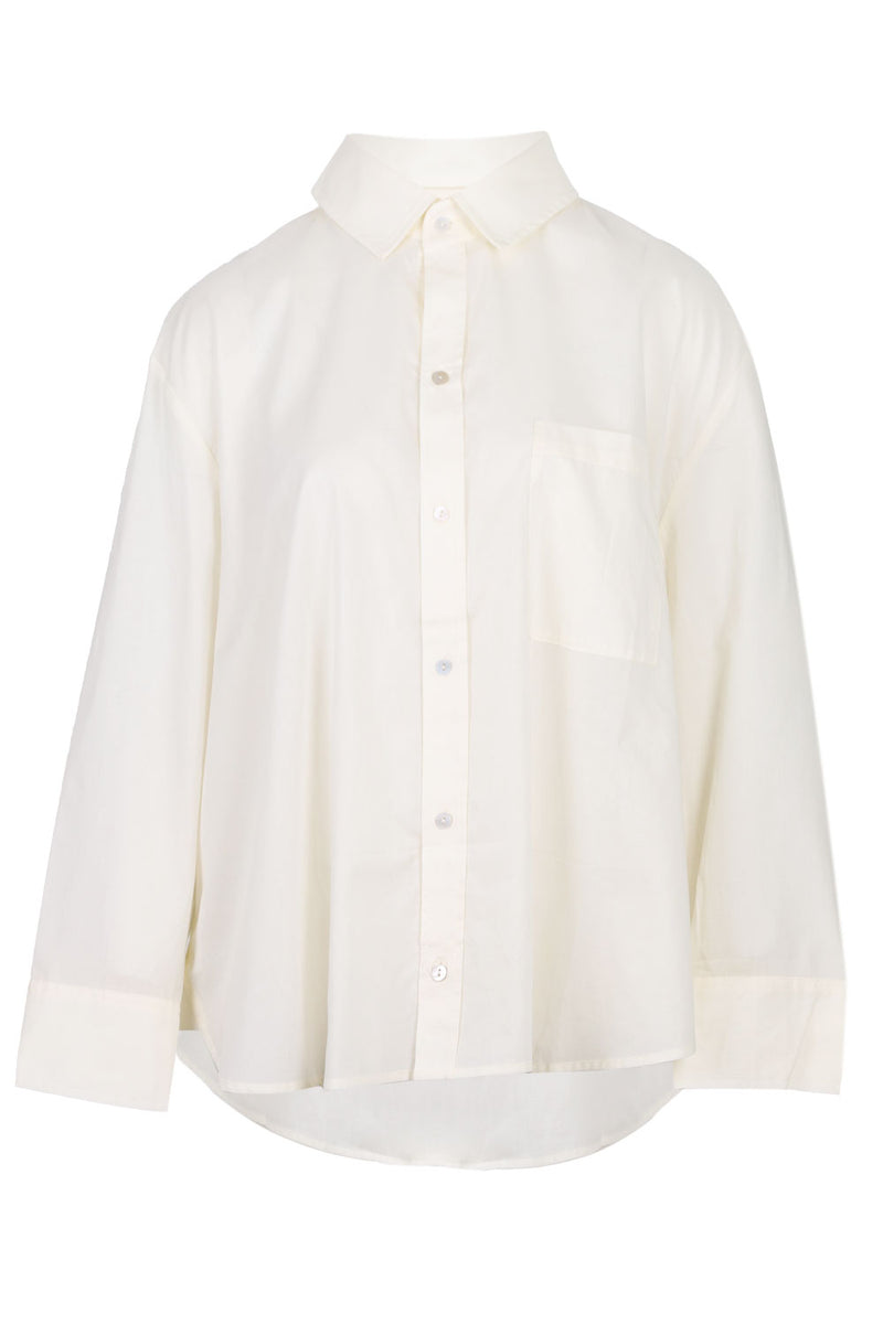 Cream Boyfriend Button Down Shirt