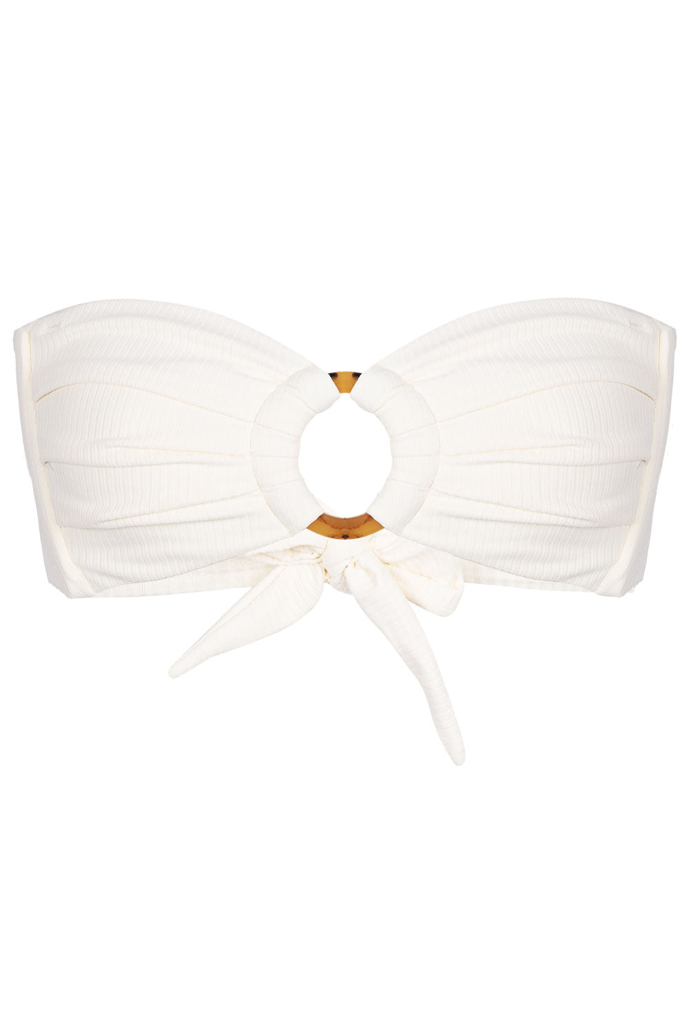 Load image into Gallery viewer, Cream Rib Tori Bandeau Top
