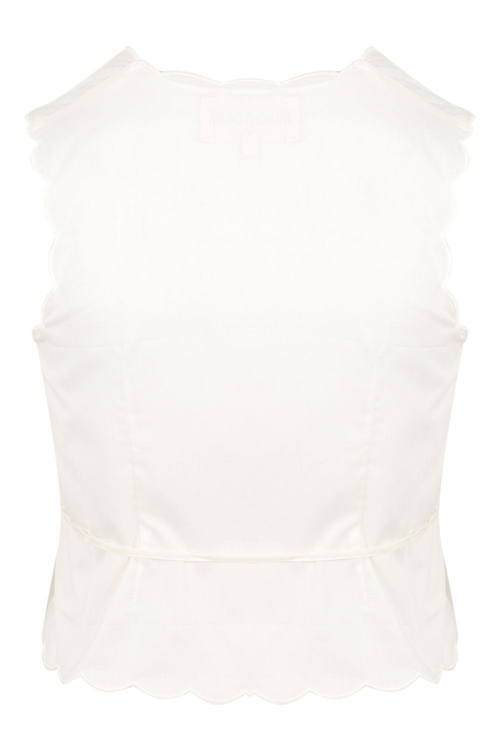 Load image into Gallery viewer, Cream Scalloped Vest
