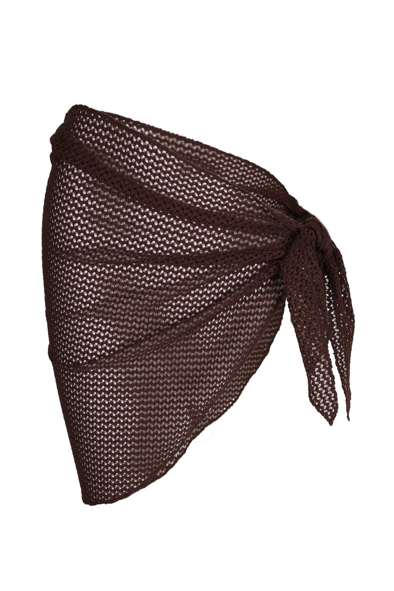 Espresso Crochet Sarong