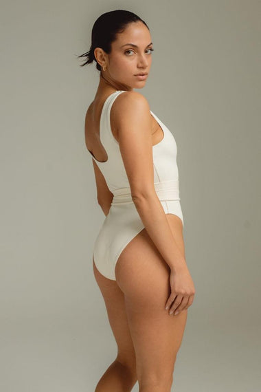 Cream Rib Kim One Piece