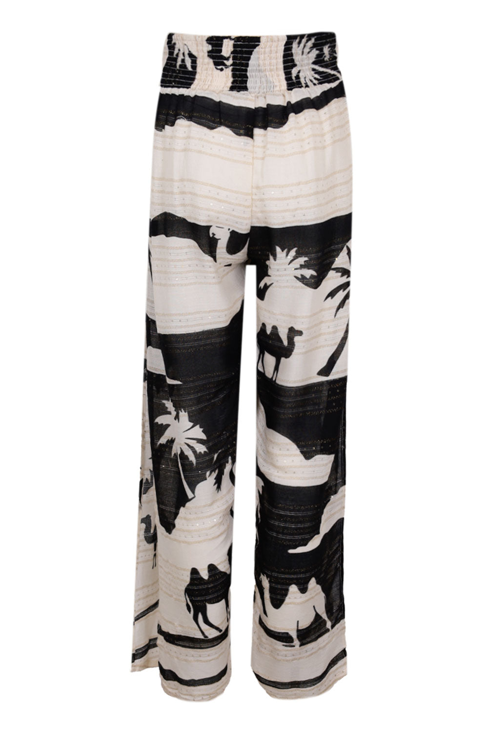 Load image into Gallery viewer, Kha Palm Trees Pant Black
