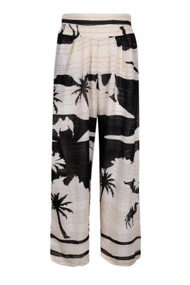 Kha Palm Trees Pant Black