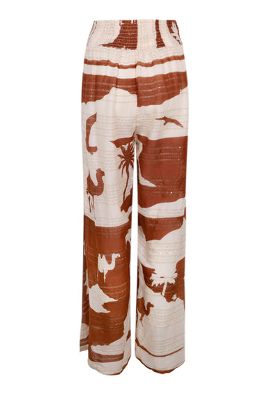 Kha Palm Trees Pant Mocha