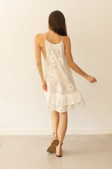 Surya Sleeveless Dress White