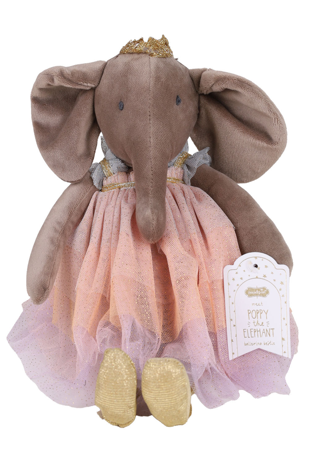 Load image into Gallery viewer, Poppy Elephant Velvet Princess Plush
