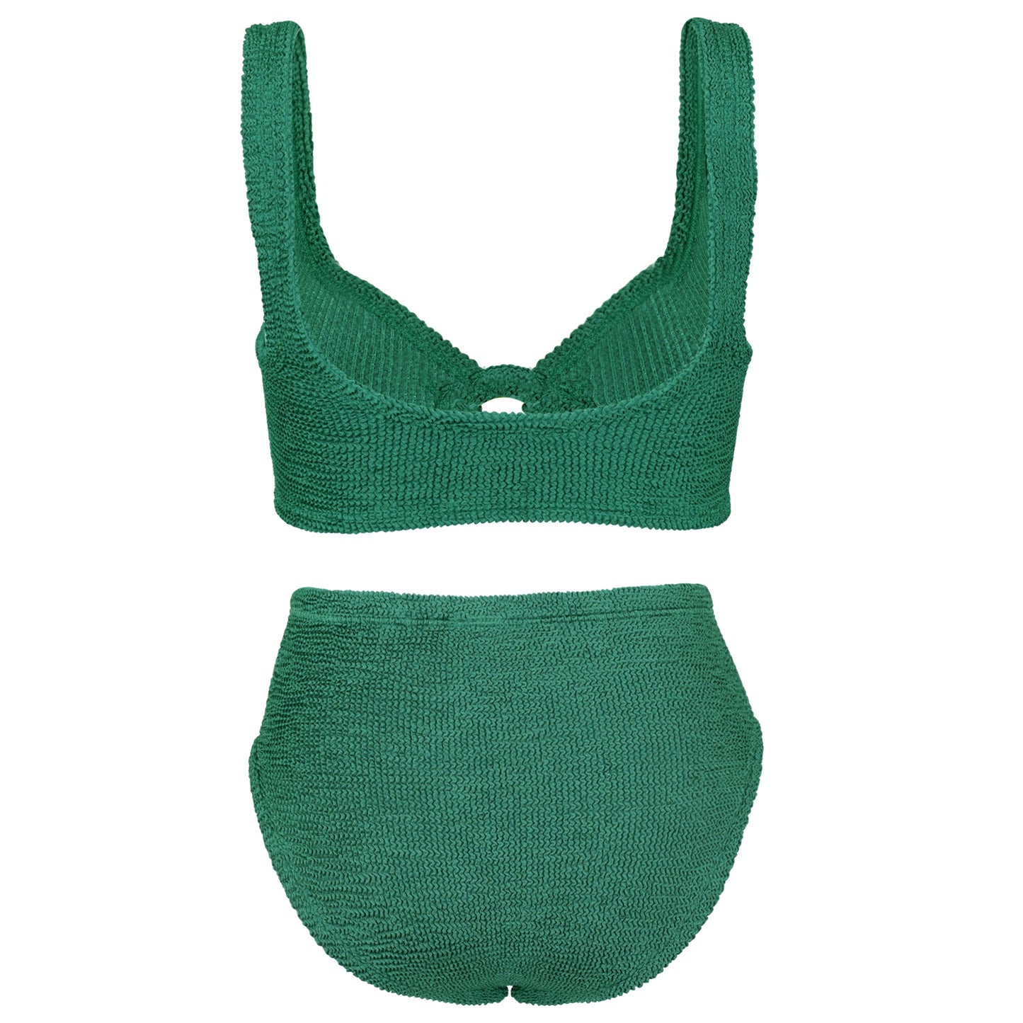 Load image into Gallery viewer, Nadine Bikini Metallic Forest Green - ONE SIZE - Bikini
