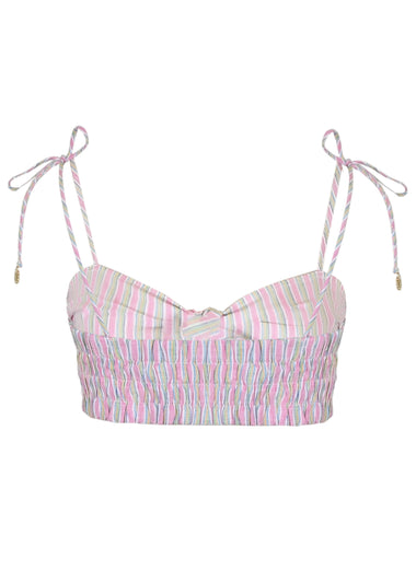 Bralette Top Pink Stripe