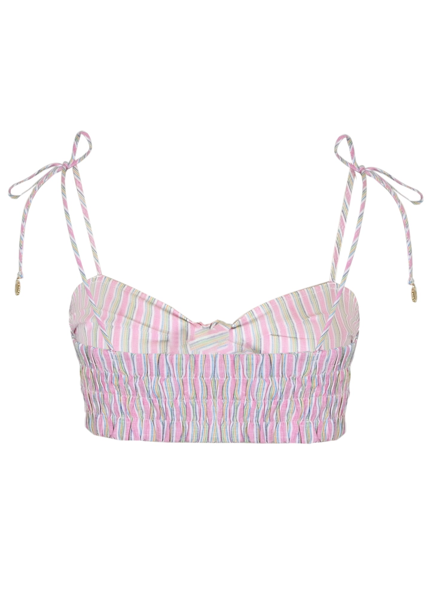 Bralette Top Pink Stripe