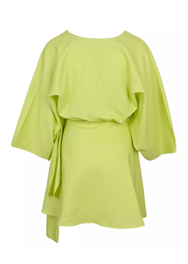 Short Dress Linen Lime