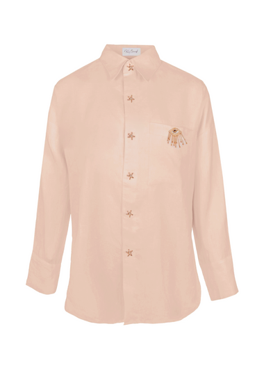 Linen Shirt With Eye Beige