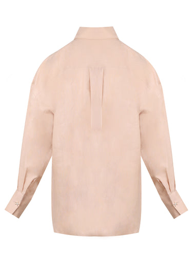 Linen Shirt With Eye Beige