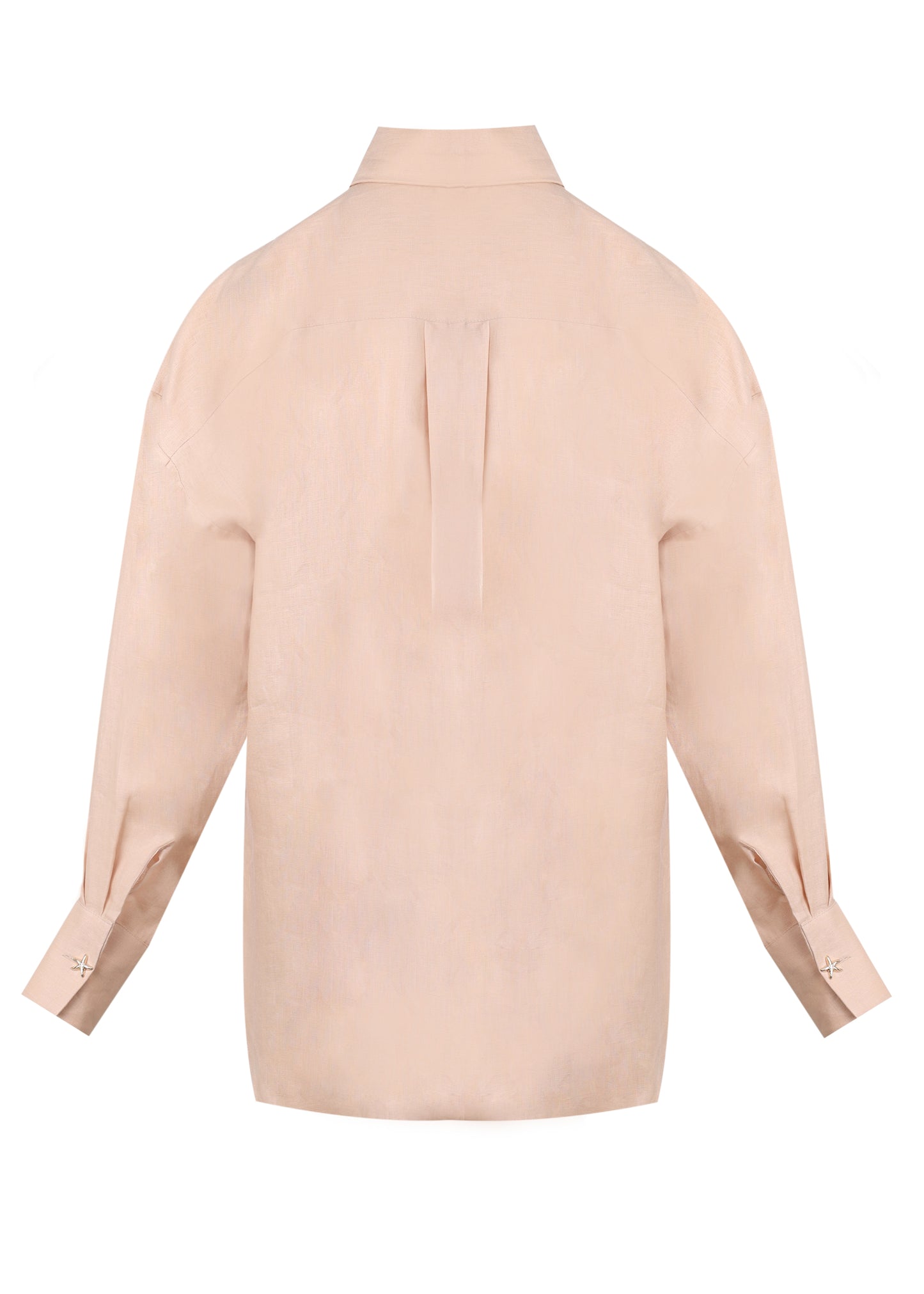 Load image into Gallery viewer, Linen Shirt With Eye Beige
