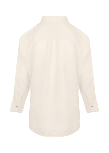 Linen Shirt With Eye Peach