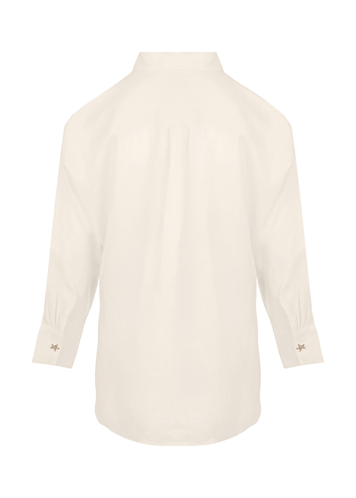 Load image into Gallery viewer, Linen Shirt With Eye Peach
