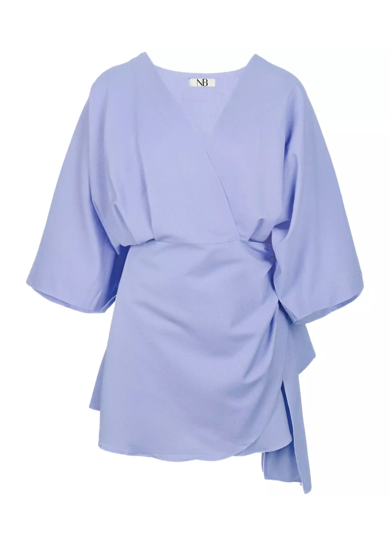 Short Dress Linen Lilac