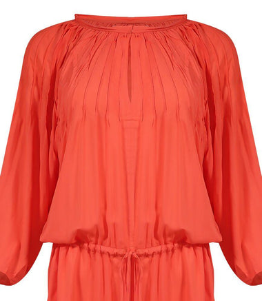 Solid Sara Caftan Coral - M - Kaftan