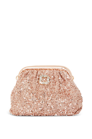 Gold Sequin Clutch Bag - ONE SIZE - Clutch Bag
