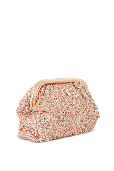 Gold Sequin Clutch Bag - ONE SIZE - Clutch Bag