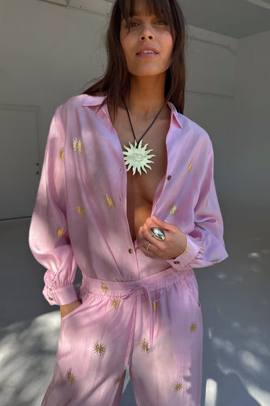 Pink Miley Shirt with Sun Foil