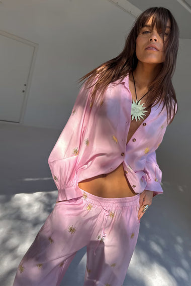 Pink Miley Shirt with Sun Foil