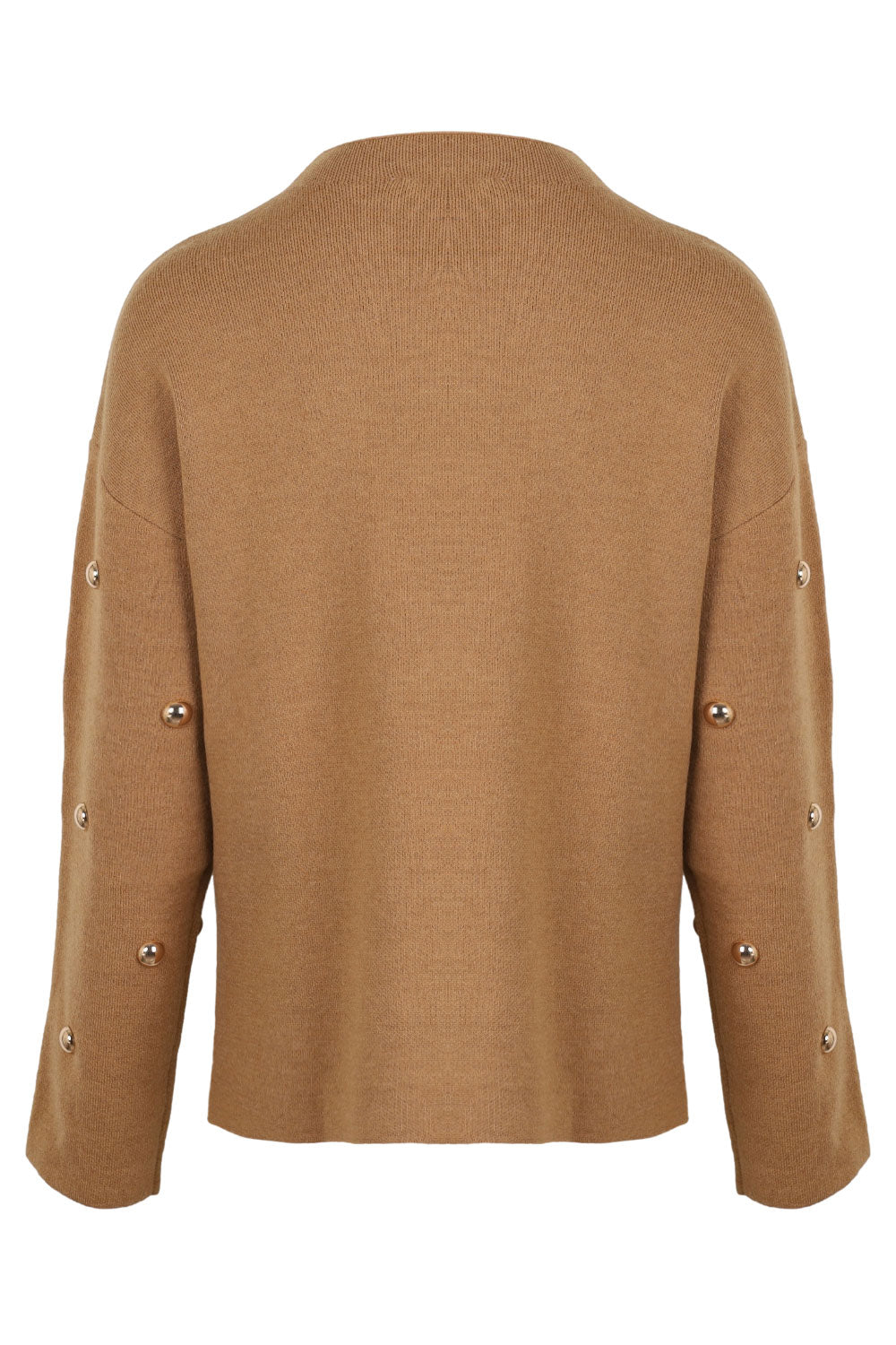 Load image into Gallery viewer, Tan Stud Evie Knit Jumper
