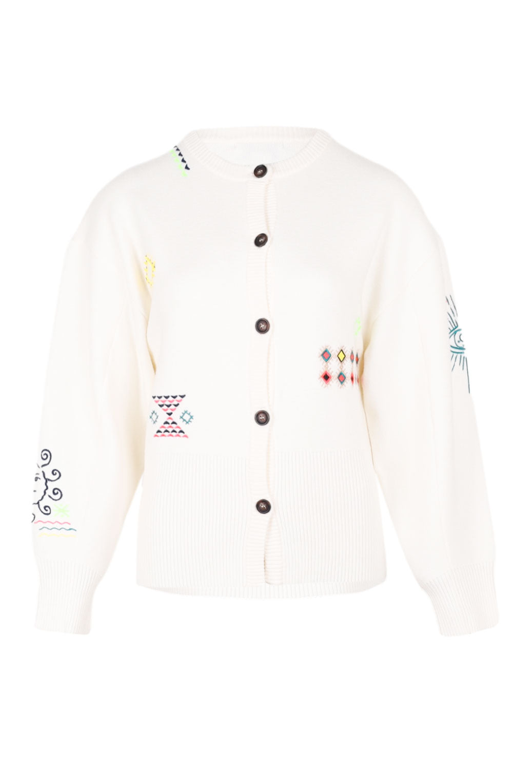 Load image into Gallery viewer, Cream Neon Embroidered Darcy Cardigan
