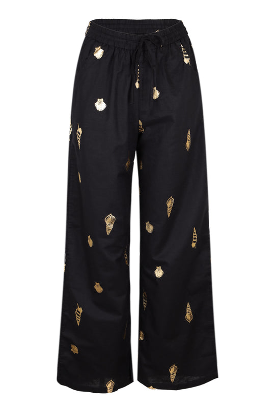 Black Shell Elissa Trousers