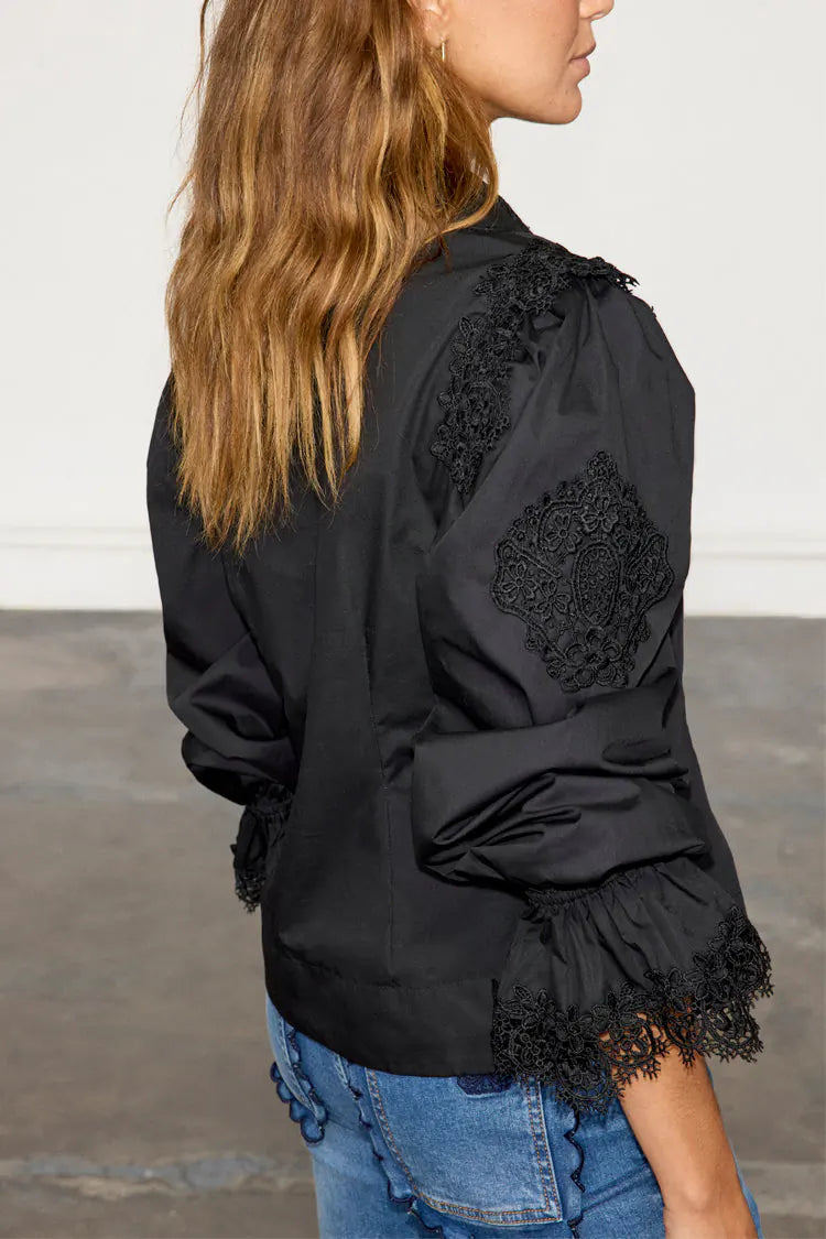 Load image into Gallery viewer, Black Sicily Shirt - Top
