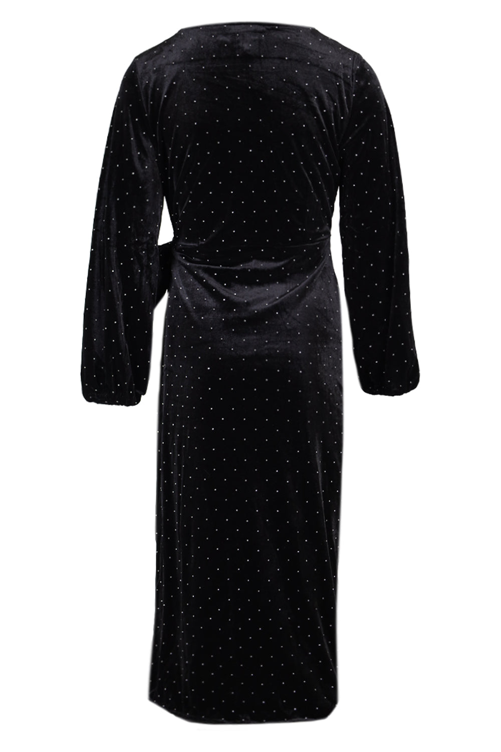 Load image into Gallery viewer, Black Velvet Midi Vienna Dress
