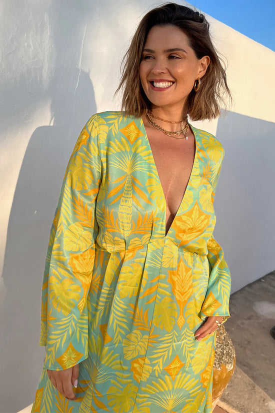 Blue Palm Angie Dress
