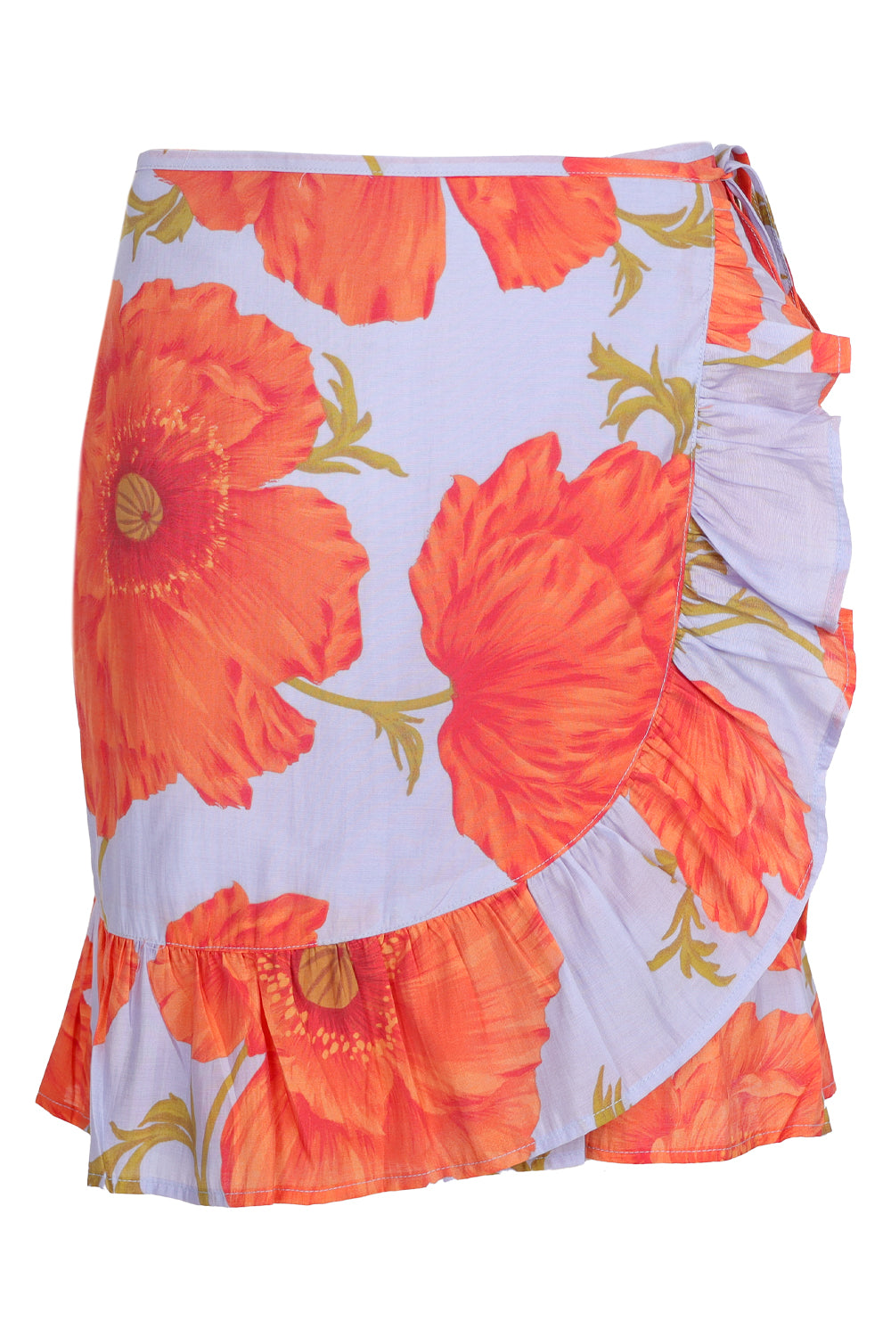 Blue Poppy Mini Jaspre Skirt with Frill