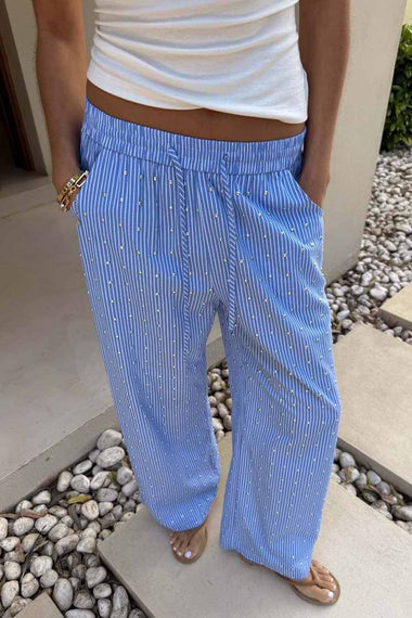 Blue Stripe Elissa Trouser