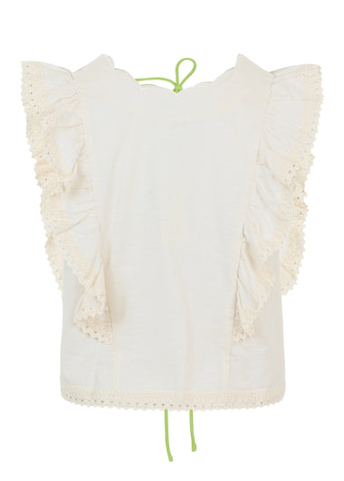 Cream Isla Tia Top