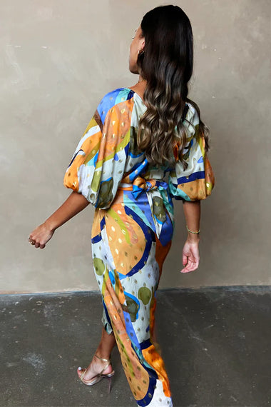 Blue Gigi Sadie Wrap Dress - Dress